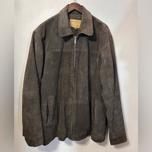 Early 2000s Men’s Boston Harbour Genuine Leather Jacket Size XL